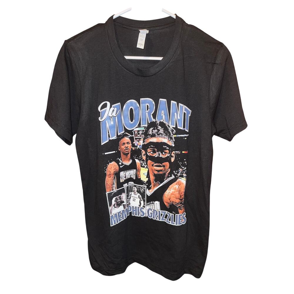Ja Morant Y2K Vintage Player T Mens S Black Memphis Grizzlies NBA #12 NWOT